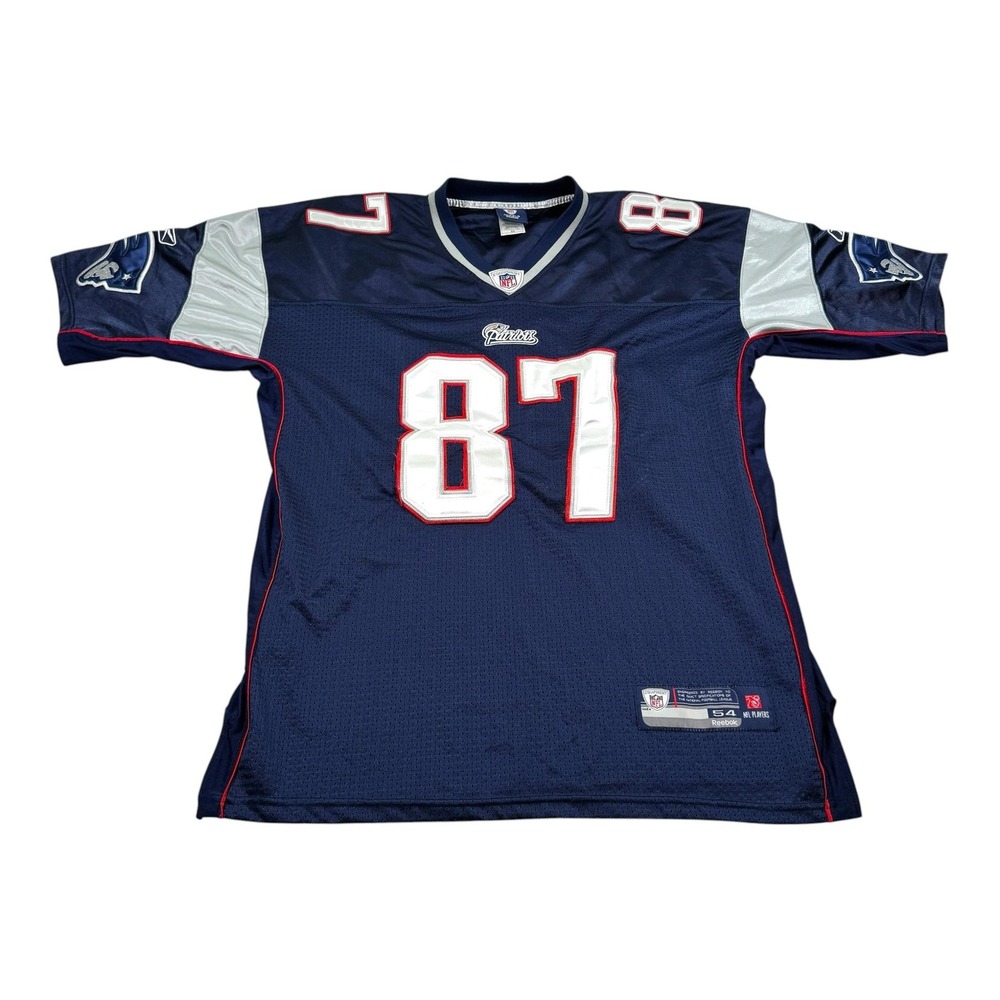 New England Patriots Football Jersey Mens 54 NFL Reebok Green-Ellis 87 On Field